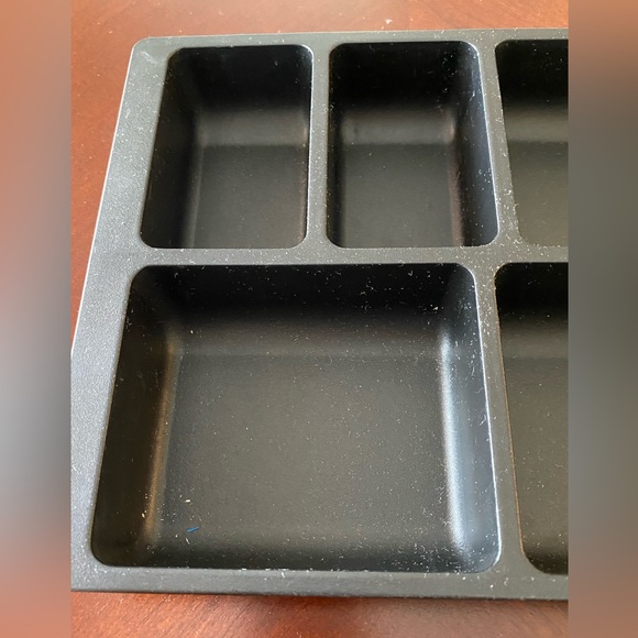 Vintage Steelcase Desk Drawer Insert Black Plastic Divider Organizer - Picture 2 of 5